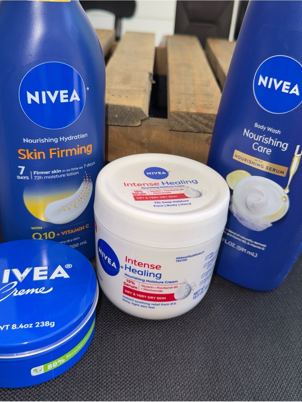 NIVEA Intense Healing & Skin Firming Body Care Bundle -